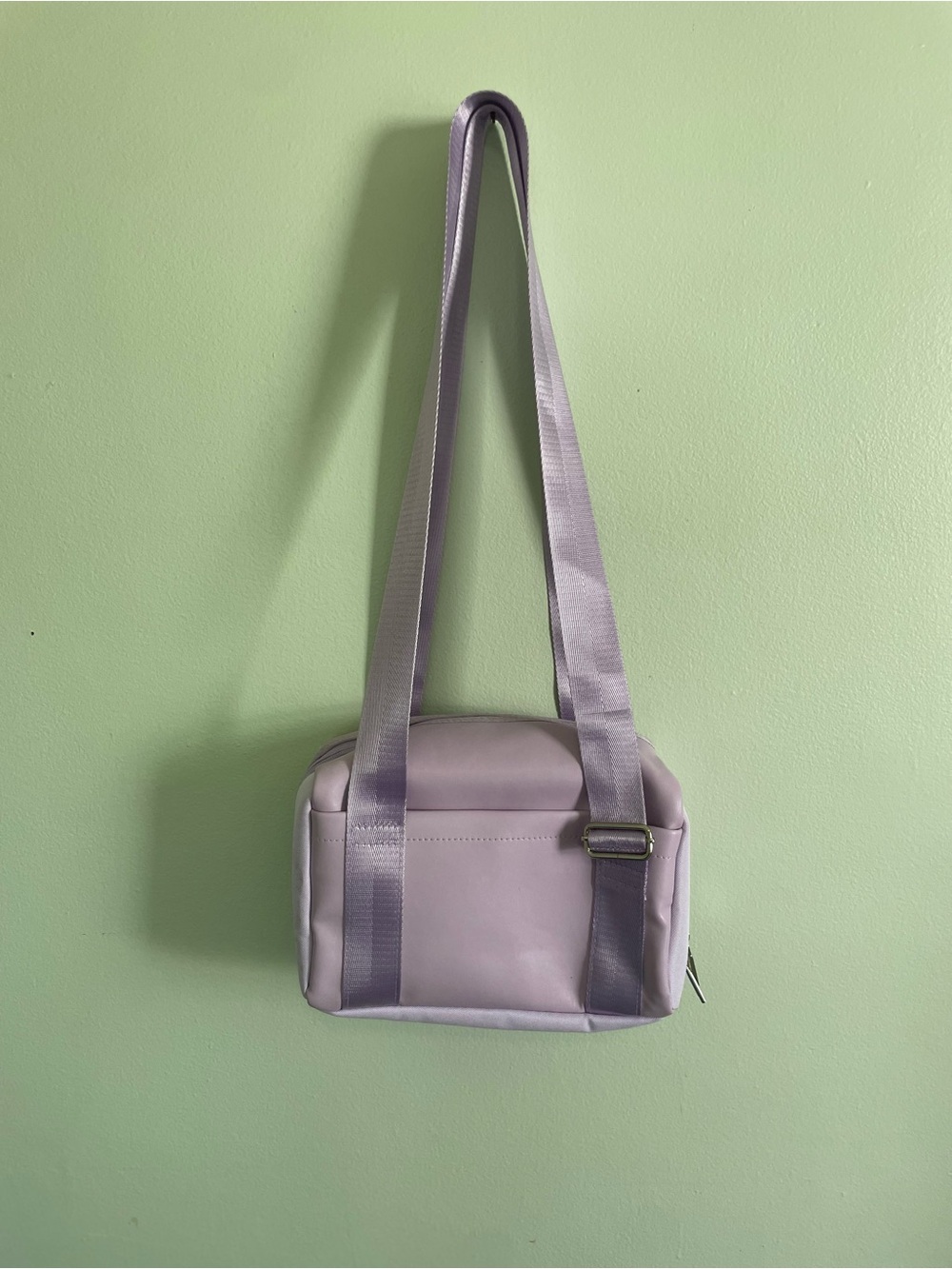 Little Girls Lavender Mini Duffle Bag Adjustable Strap Little Girls Travel Bag - Picture 4 of 7